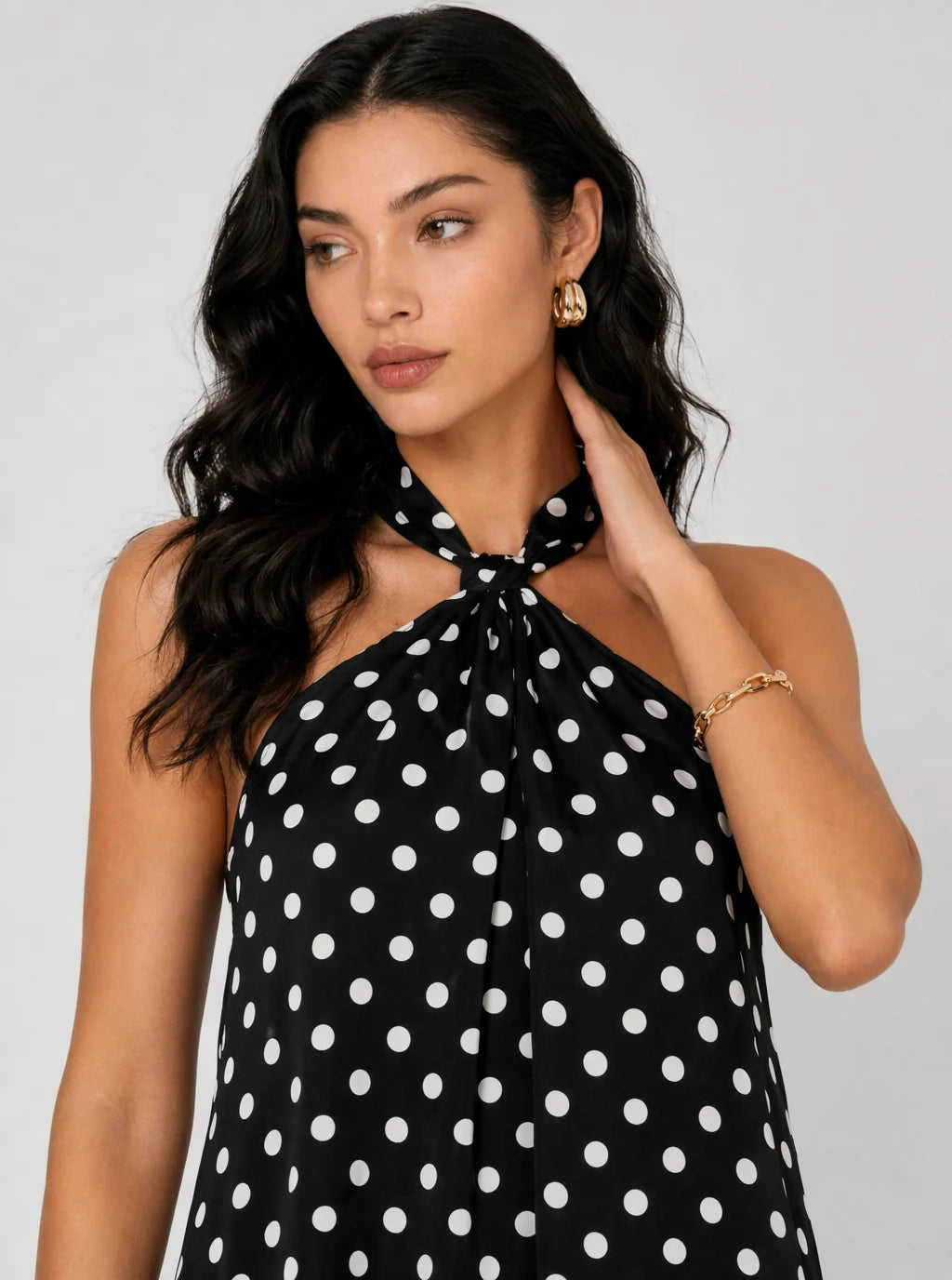 Lucia-Marina Print Mini Dress