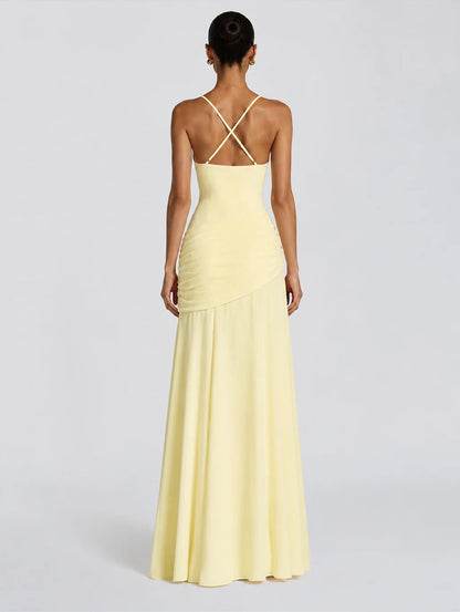 Lyla Side Ruched Maxi Dress