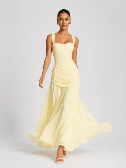 Lyla Side Ruched Maxi Dress
