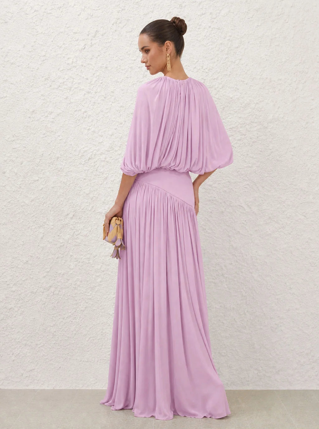 Marcella Pleated Cape Maxi Set