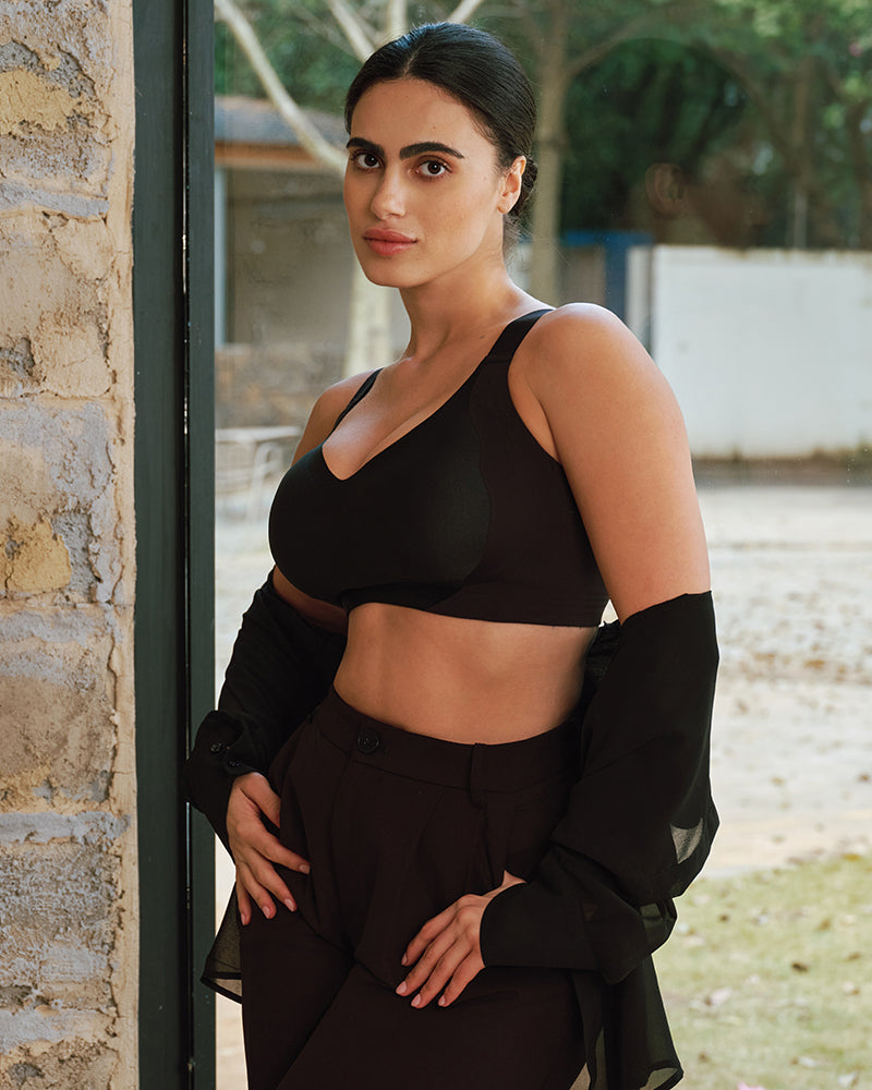 bra Invisible Wide-Band Wireless Support Bra